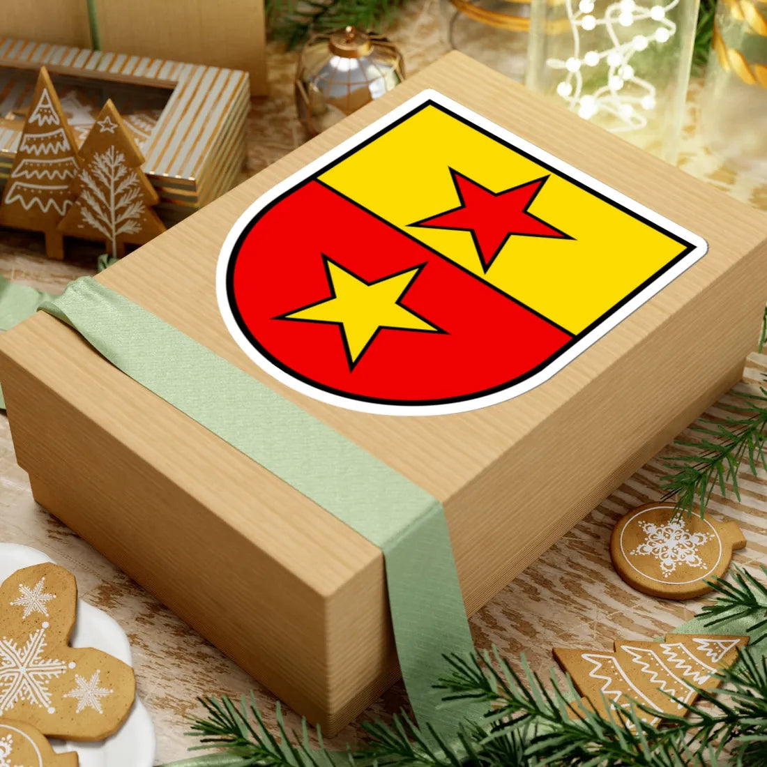 CHE Neuenhof COA (Switzerland) (Coat of Arms) STICKER Vinyl Kiss-Cut Decal - The Sticker Space