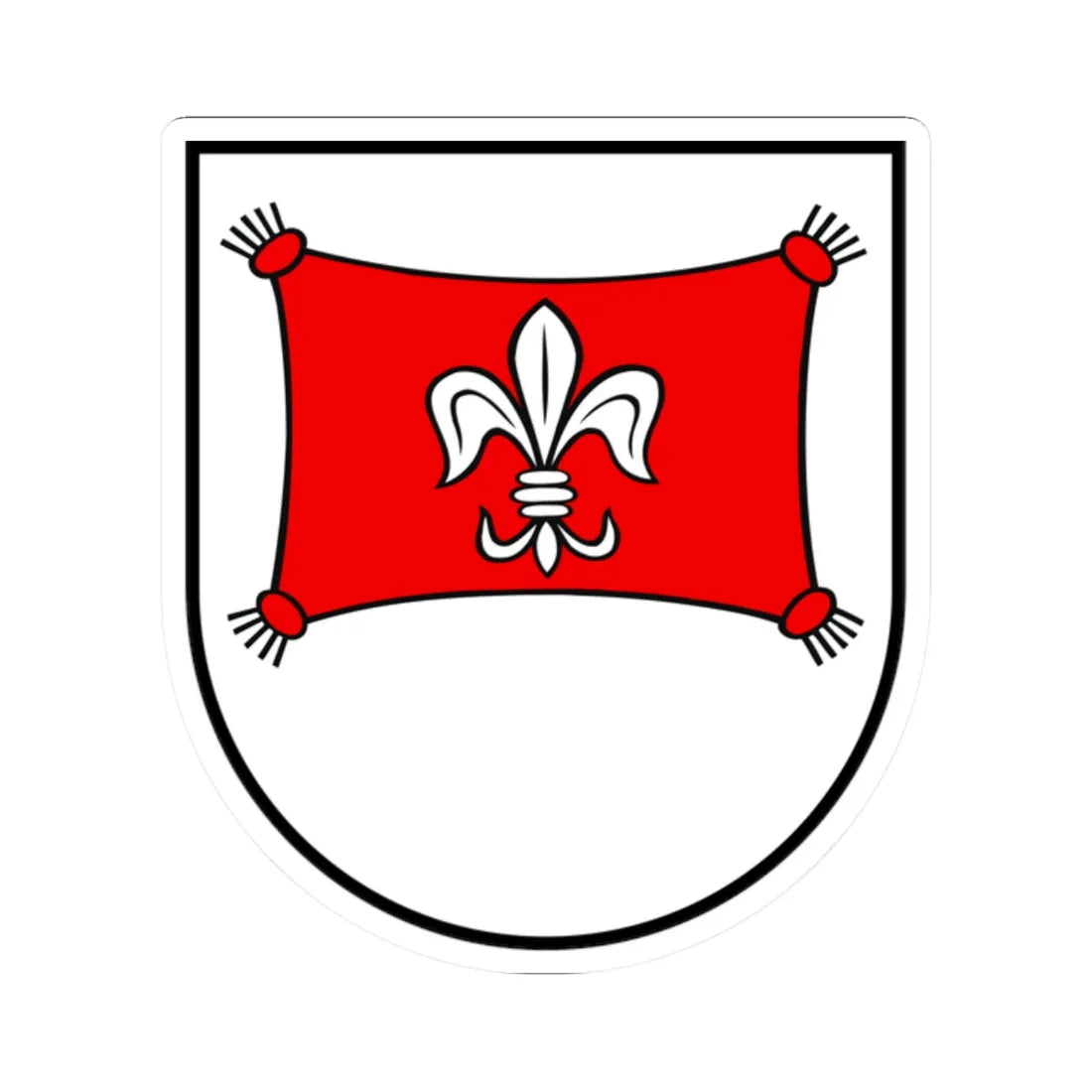 CHE Neuenkirch COA (Switzerland) (Coat of Arms) STICKER Vinyl Kiss-Cut Decal 2 Inch White - The Sticker Space