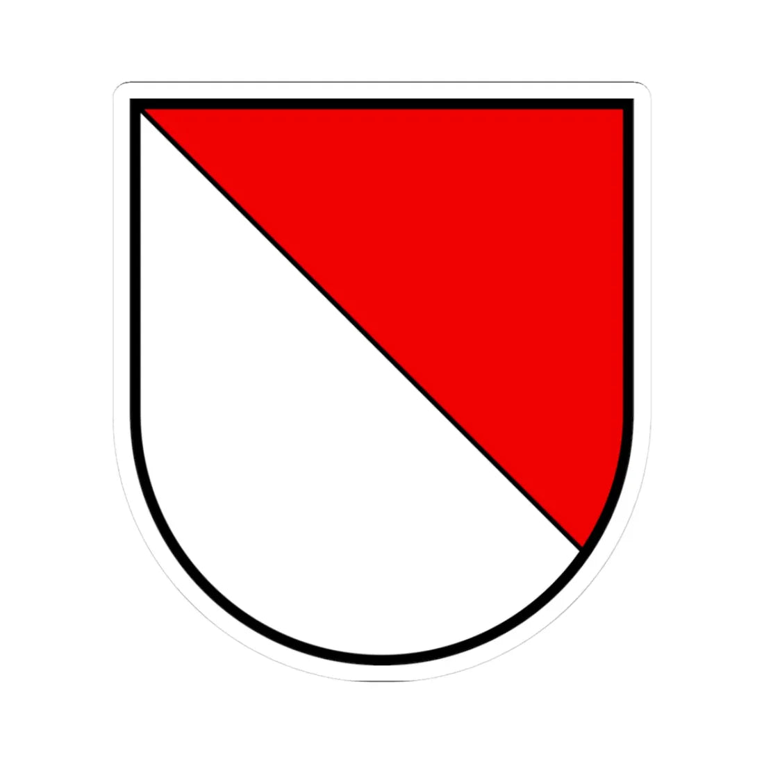 CHE Niedergösgen COA (Switzerland) (Coat of Arms) STICKER Vinyl Kiss-Cut Decal 3 Inch White - The Sticker Space