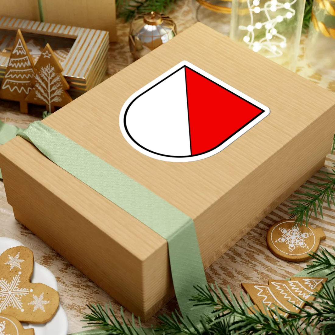 CHE Niedergösgen COA (Switzerland) (Coat of Arms) STICKER Vinyl Kiss-Cut Decal - The Sticker Space