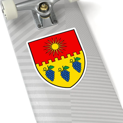 CHE Noble-Contrée COA alt (Switzerland) (Coat of Arms) STICKER Vinyl Kiss-Cut Decal - The Sticker Space