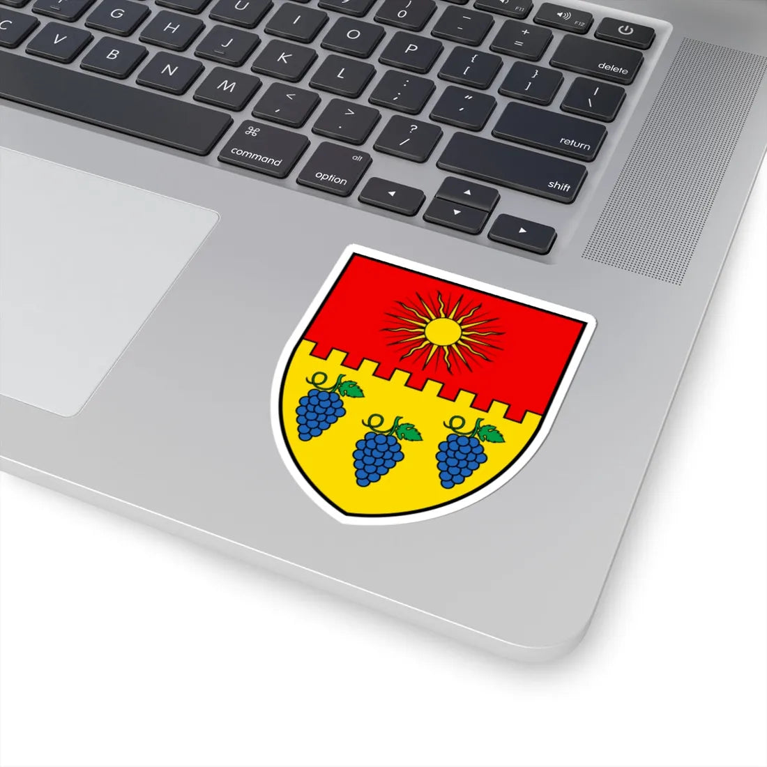 CHE Noble-Contrée COA alt (Switzerland) (Coat of Arms) STICKER Vinyl Kiss-Cut Decal - The Sticker Space