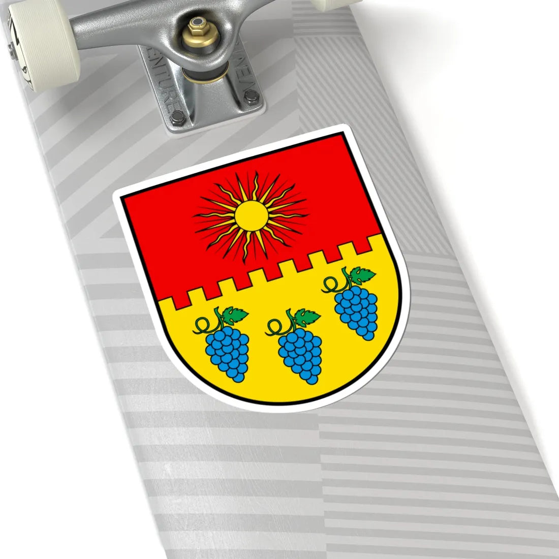 CHE Noble-Contrée COA (Switzerland) (Coat of Arms) STICKER Vinyl Kiss-Cut Decal - The Sticker Space