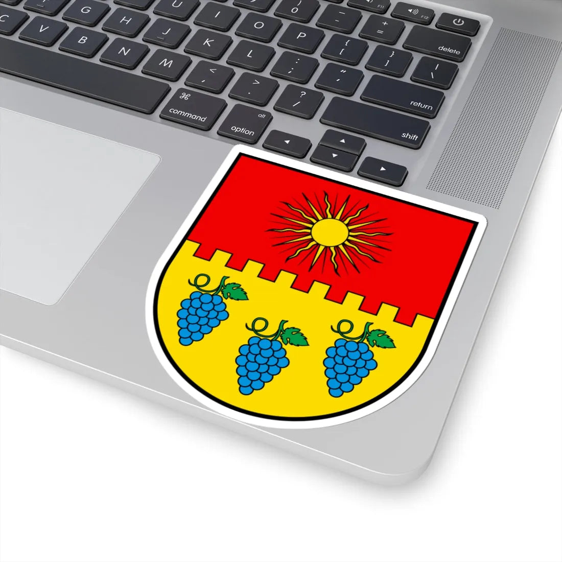 CHE Noble-Contrée COA (Switzerland) (Coat of Arms) STICKER Vinyl Kiss-Cut Decal - The Sticker Space