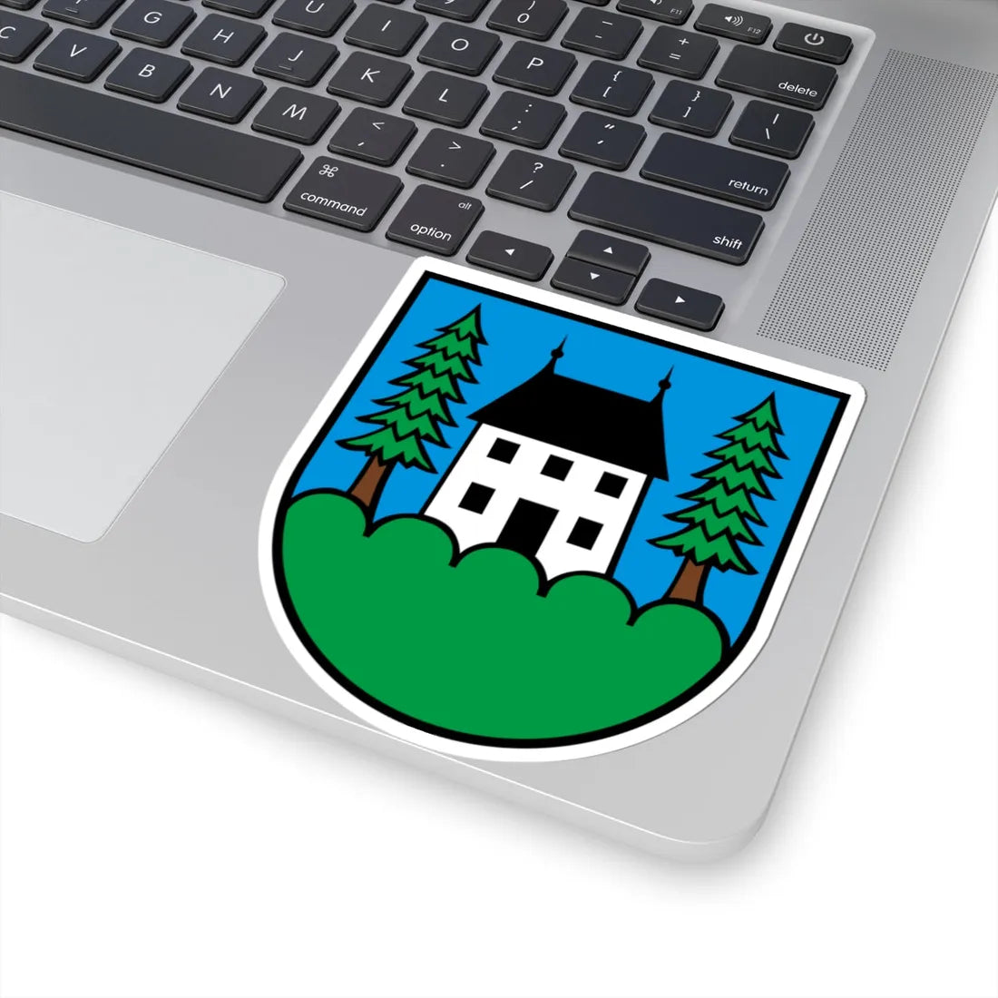 CHE Oberhof COA (Switzerland) (Coat of Arms) STICKER Vinyl Kiss-Cut Decal - The Sticker Space