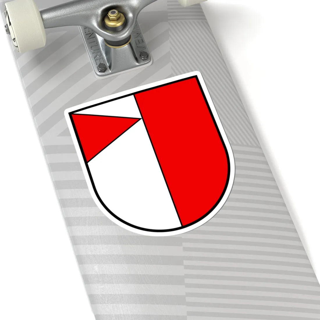 CHE Obernau LU COA (Switzerland) (Coat of Arms) STICKER Vinyl Kiss-Cut Decal - The Sticker Space