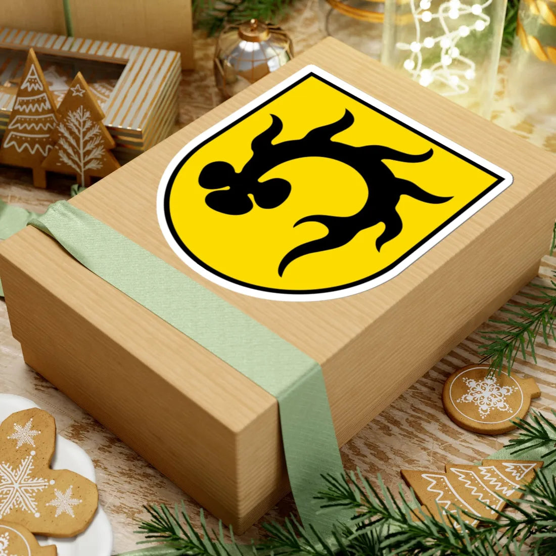 CHE Oberrüti COA (Switzerland) (Coat of Arms) STICKER Vinyl Kiss-Cut Decal - The Sticker Space