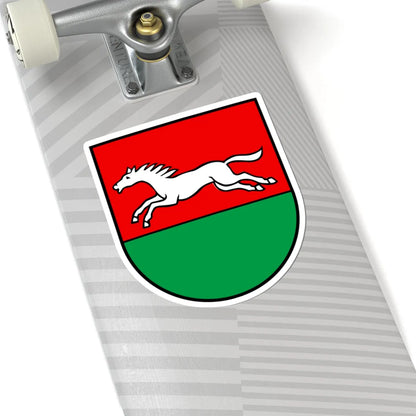 CHE Oekingen COA (Switzerland) (Coat of Arms) STICKER Vinyl Kiss-Cut Decal - The Sticker Space
