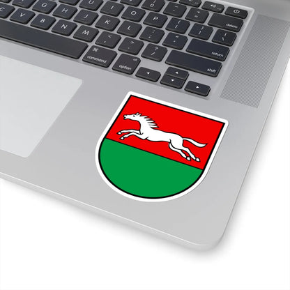 CHE Oekingen COA (Switzerland) (Coat of Arms) STICKER Vinyl Kiss-Cut Decal - The Sticker Space