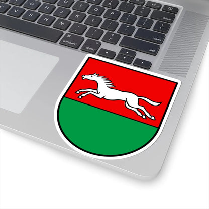 CHE Oekingen COA (Switzerland) (Coat of Arms) STICKER Vinyl Kiss-Cut Decal - The Sticker Space