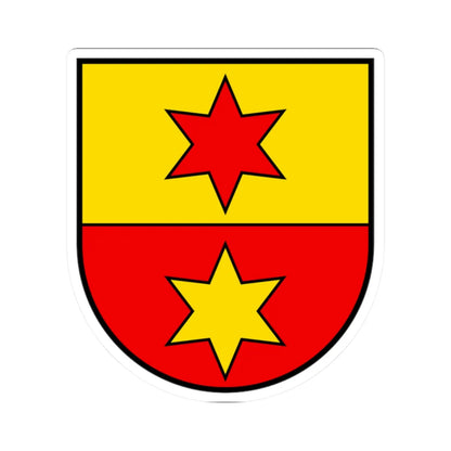 CHE Ohmstal COA (Switzerland) (Coat of Arms) STICKER Vinyl Kiss-Cut Decal 2 Inch White - The Sticker Space