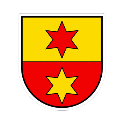 CHE Ohmstal COA (Switzerland) (Coat of Arms) STICKER Vinyl Kiss-Cut Decal 3 Inch White - The Sticker Space