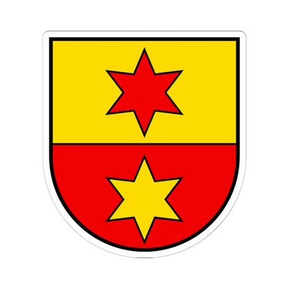 CHE Ohmstal COA (Switzerland) (Coat of Arms) STICKER Vinyl Kiss-Cut Decal 6 Inch White - The Sticker Space