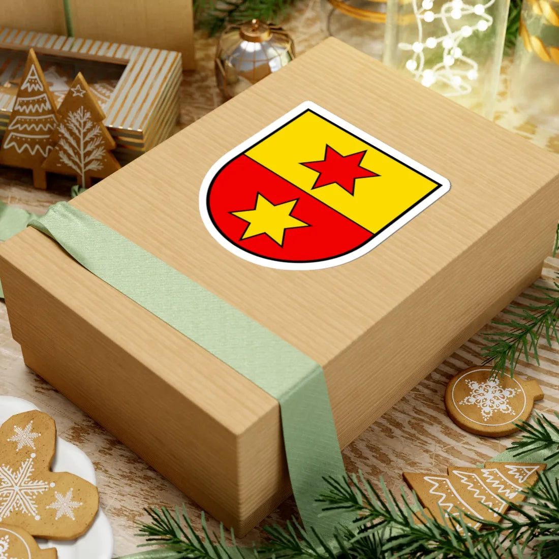 CHE Ohmstal COA (Switzerland) (Coat of Arms) STICKER Vinyl Kiss-Cut Decal - The Sticker Space