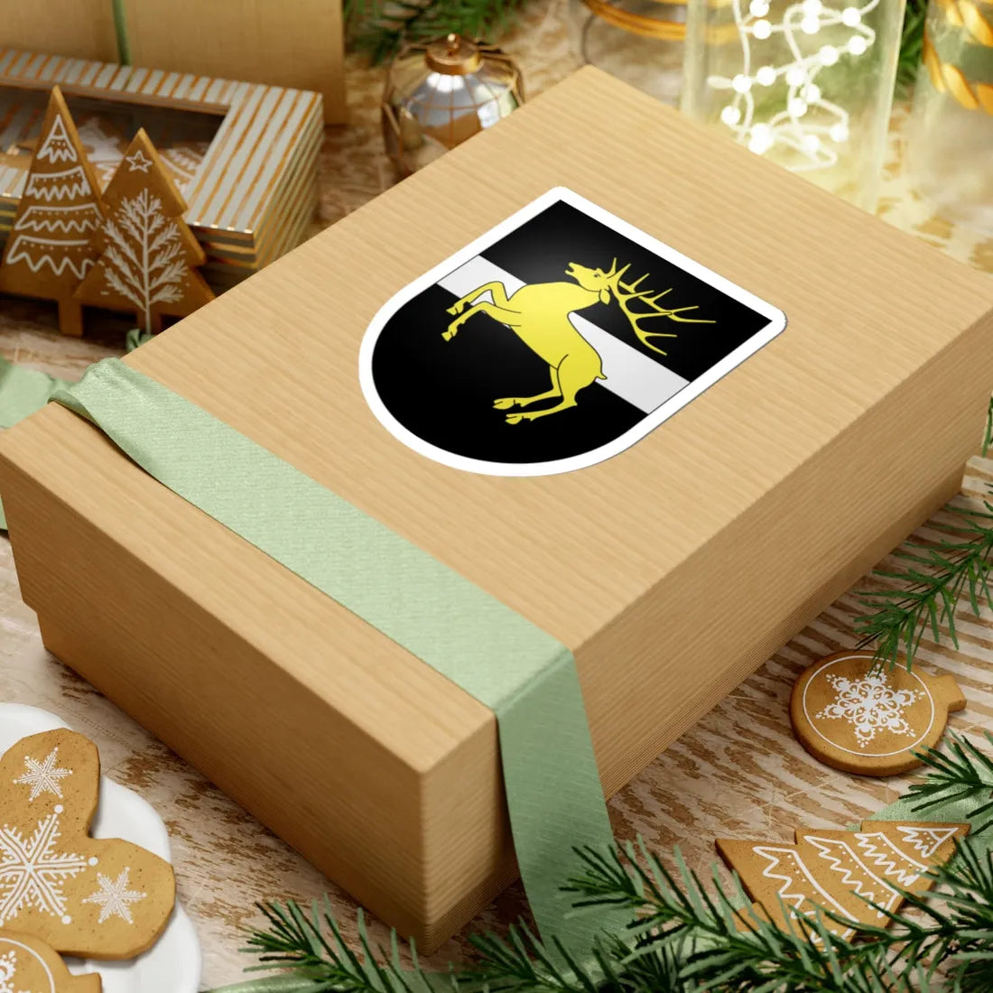 CHE Plasselb COA (Switzerland) (Coat of Arms) STICKER Vinyl Kiss-Cut Decal - The Sticker Space