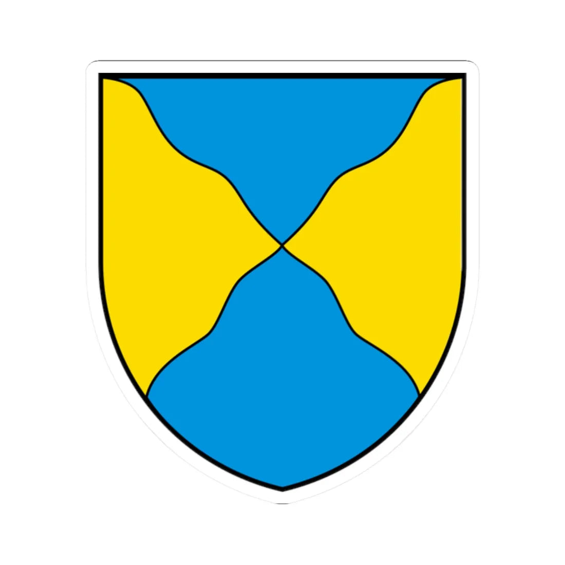CHE Pregny-Chambésy COA (Switzerland) (Coat of Arms) STICKER Vinyl Kiss-Cut Decal 2 Inch White - The Sticker Space