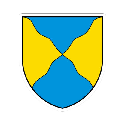 CHE Pregny-Chambésy COA (Switzerland) (Coat of Arms) STICKER Vinyl Kiss-Cut Decal 2 Inch White - The Sticker Space