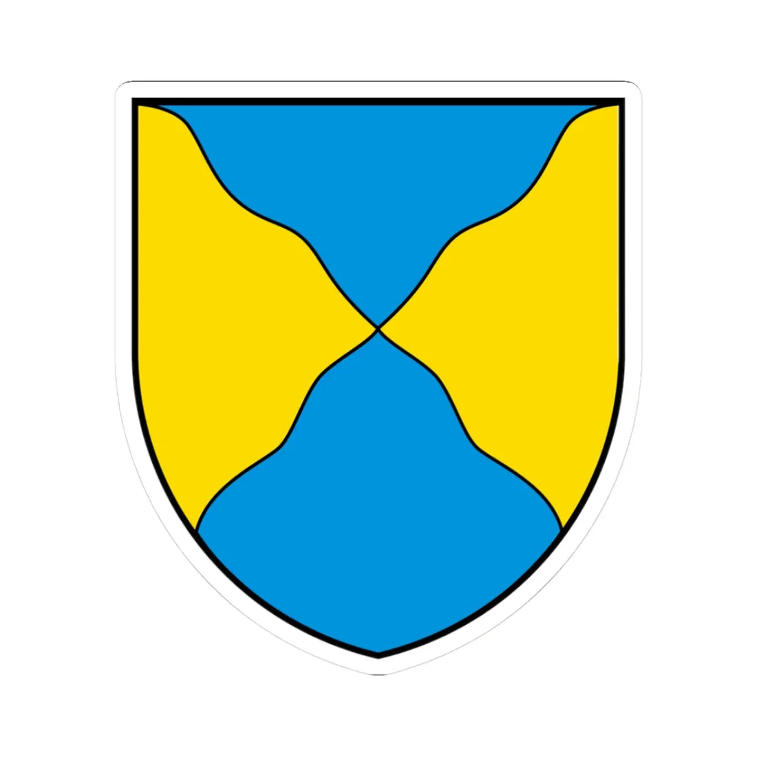 CHE Pregny-Chambésy COA (Switzerland) (Coat of Arms) STICKER Vinyl Kiss-Cut Decal 3 Inch White - The Sticker Space