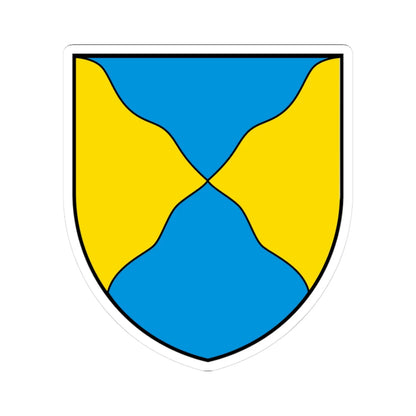 CHE Pregny-Chambésy COA (Switzerland) (Coat of Arms) STICKER Vinyl Kiss-Cut Decal 3 Inch White - The Sticker Space