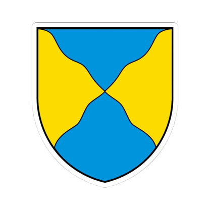 CHE Pregny-Chambésy COA (Switzerland) (Coat of Arms) STICKER Vinyl Kiss-Cut Decal 4 Inch White - The Sticker Space