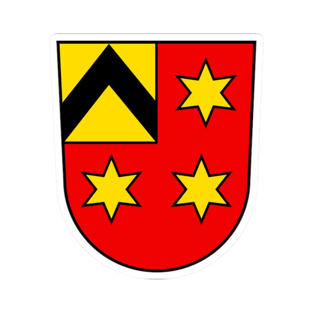 CHE Rüfenacht BE COA (Switzerland) (Coat of Arms) STICKER Vinyl Kiss-Cut Decal 2 Inch White - The Sticker Space