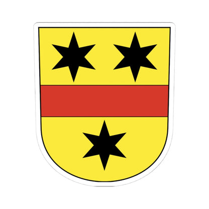 CHE Rifferswil COA (Switzerland) (Coat of Arms) STICKER Vinyl Kiss-Cut Decal 4 Inch White - The Sticker Space