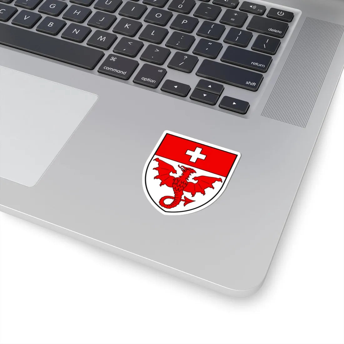CHE Saas-Almagell COA (Switzerland) (Coat of Arms) STICKER Vinyl Kiss-Cut Decal - The Sticker Space