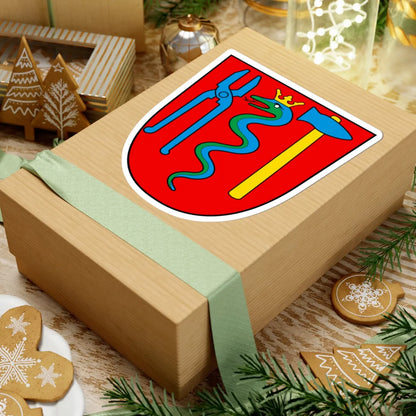 CHE Schmitten FR COA (Switzerland) (Coat of Arms) STICKER Vinyl Kiss-Cut Decal - The Sticker Space