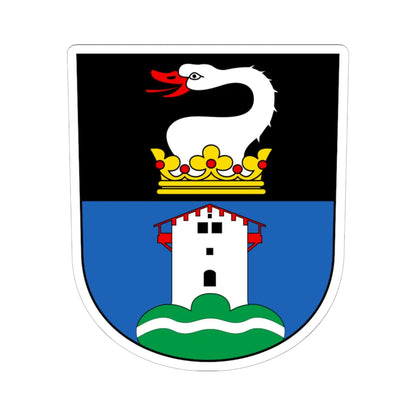 CHE Schwende-Rüte COA (Switzerland) (Coat of Arms) STICKER Vinyl Kiss-Cut Decal 6 Inch White - The Sticker Space