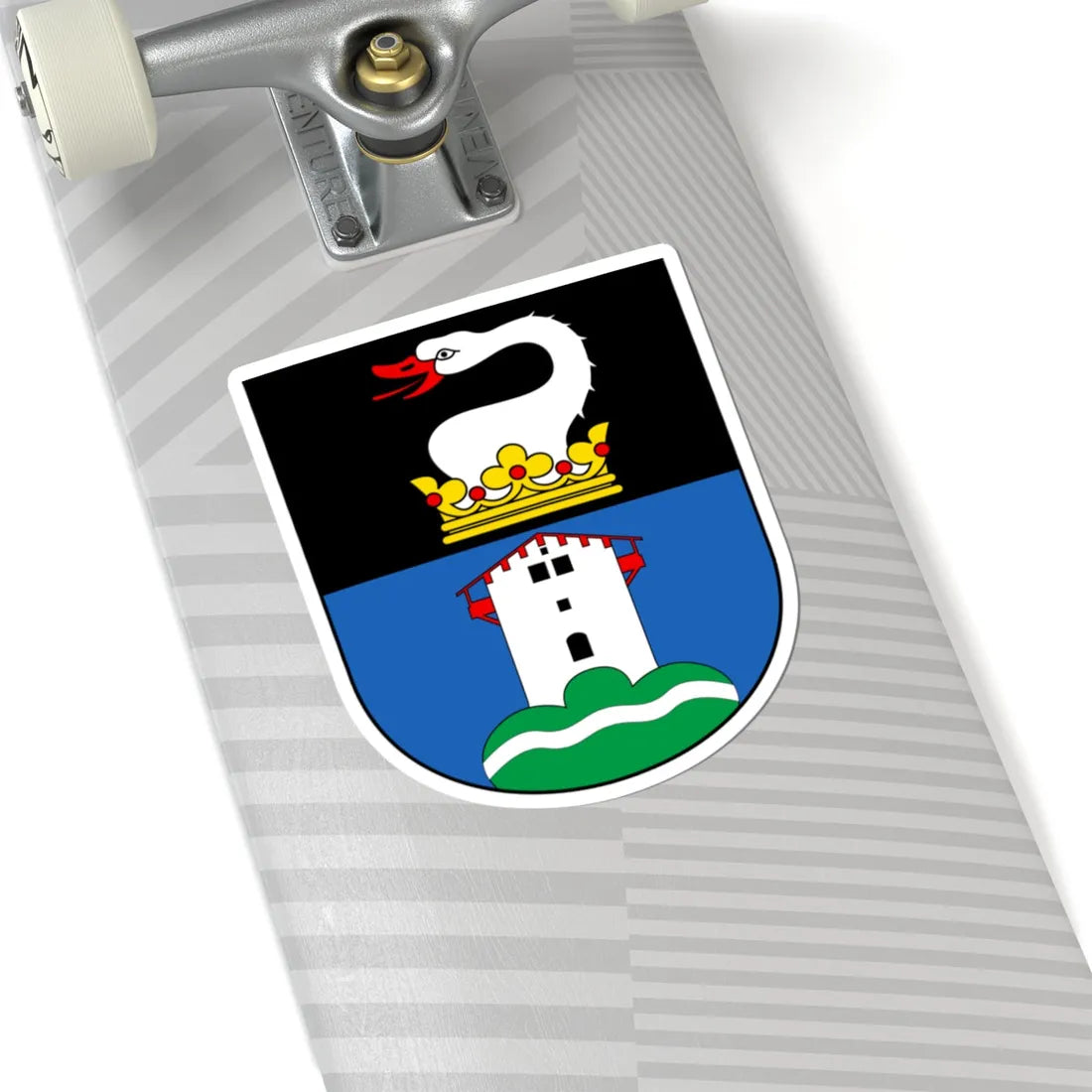 CHE Schwende-Rüte COA (Switzerland) (Coat of Arms) STICKER Vinyl Kiss-Cut Decal - The Sticker Space