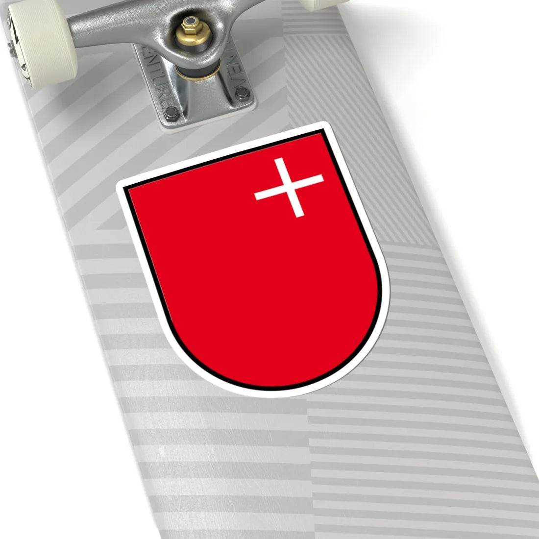 CHE Schwyz SZ COA (Switzerland) (Coat of Arms) STICKER Vinyl Kiss-Cut Decal - The Sticker Space