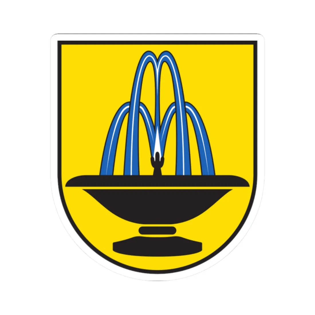 CHE Scuol COA (Switzerland) (Coat of Arms) STICKER Vinyl Kiss-Cut Decal 2 Inch White - The Sticker Space