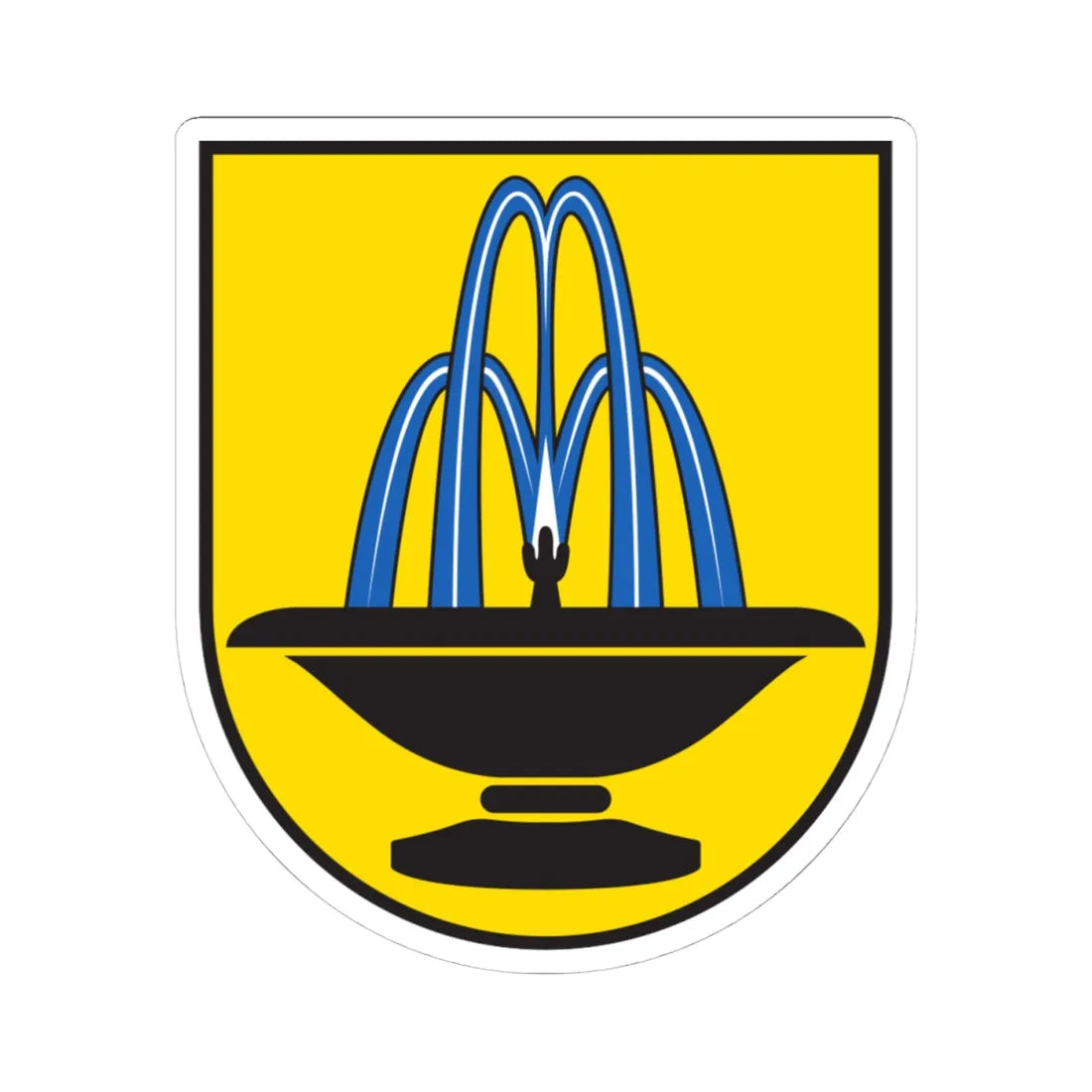 CHE Scuol COA (Switzerland) (Coat of Arms) STICKER Vinyl Kiss-Cut Decal 4 Inch White - The Sticker Space