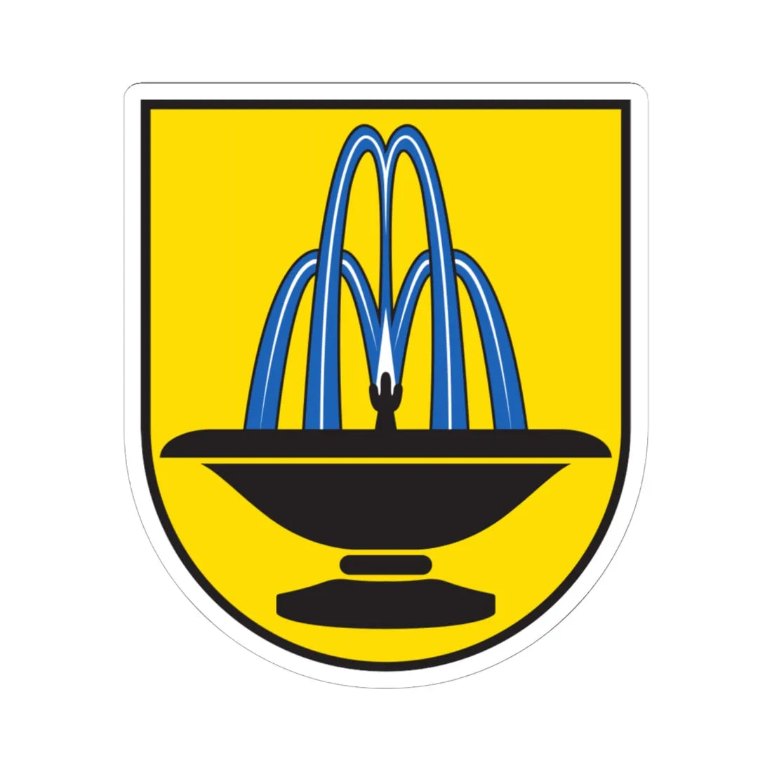CHE Scuol COA (Switzerland) (Coat of Arms) STICKER Vinyl Kiss-Cut Decal 6 Inch White - The Sticker Space