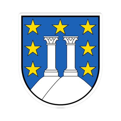 CHE Semsales COA (Switzerland) (Coat of Arms) STICKER Vinyl Kiss-Cut Decal 3 Inch White - The Sticker Space