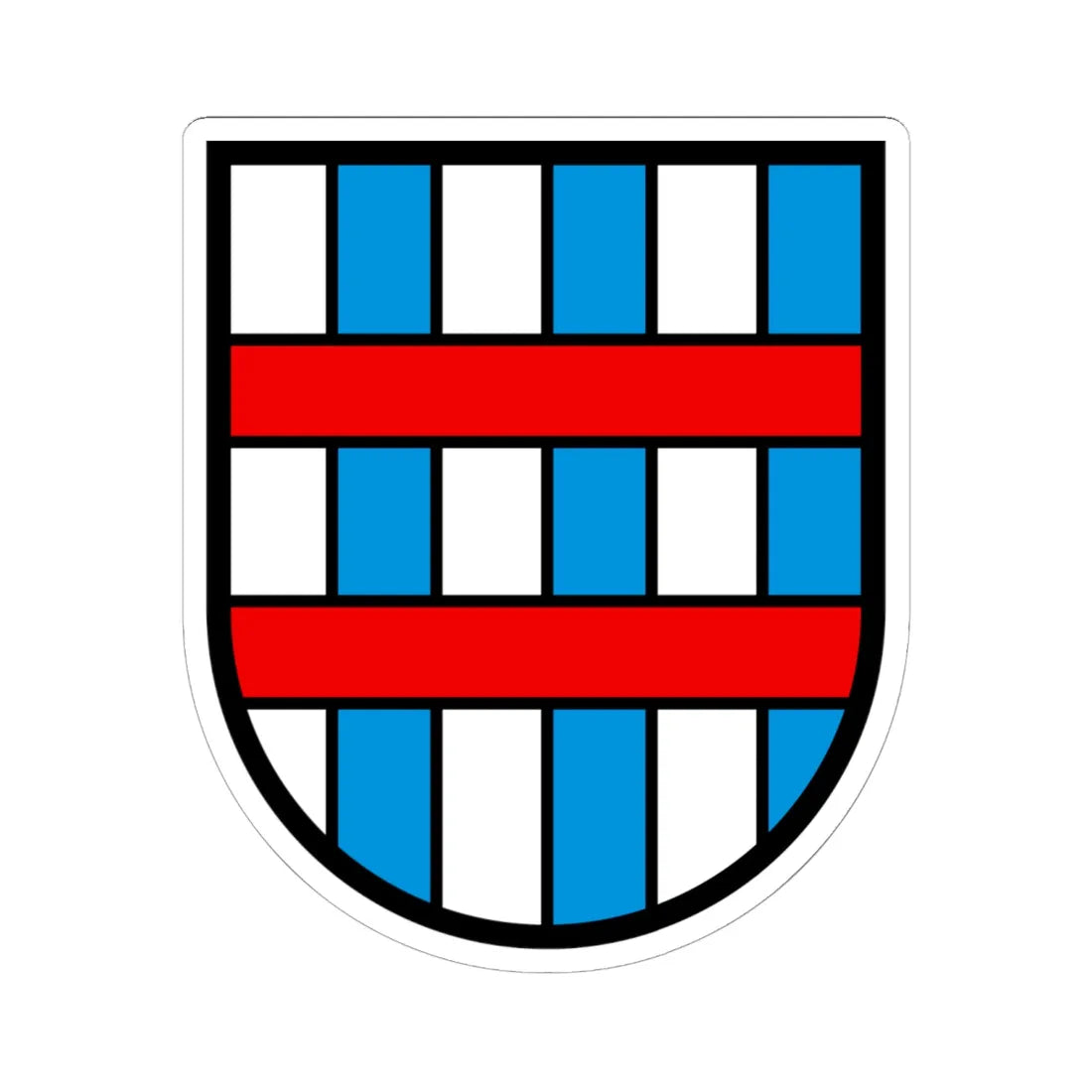 CHE Signau COA (Switzerland) (Coat of Arms) STICKER Vinyl Kiss-Cut Decal 6 Inch White - The Sticker Space