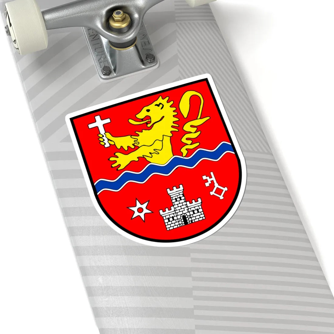 CHE Siviriez COA (Switzerland) (Coat of Arms) STICKER Vinyl Kiss-Cut Decal - The Sticker Space