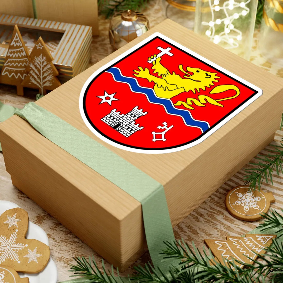 CHE Siviriez COA (Switzerland) (Coat of Arms) STICKER Vinyl Kiss-Cut Decal - The Sticker Space