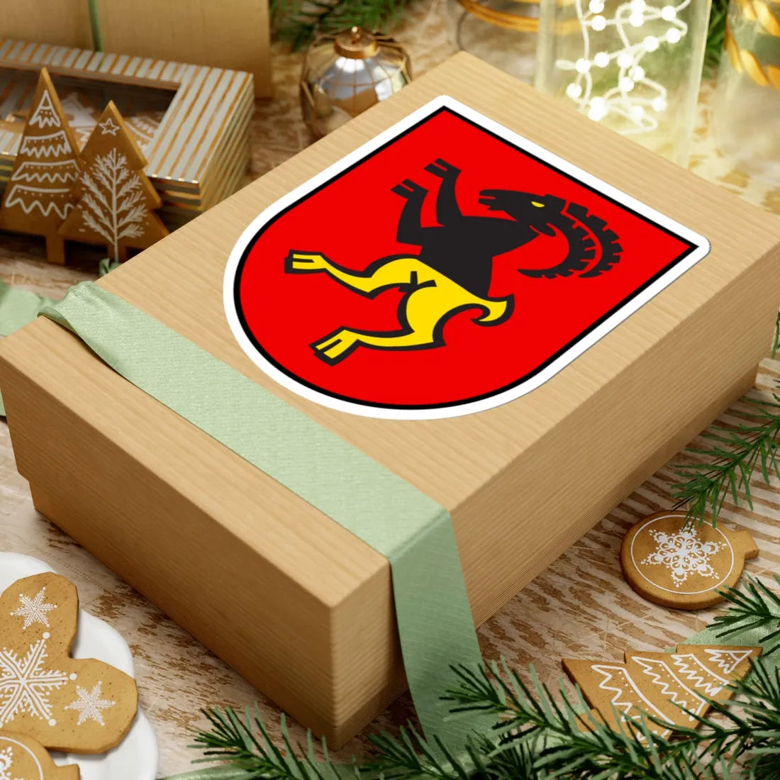 CHE Stans COA (Switzerland) (Coat of Arms) STICKER Vinyl Kiss-Cut Decal - The Sticker Space