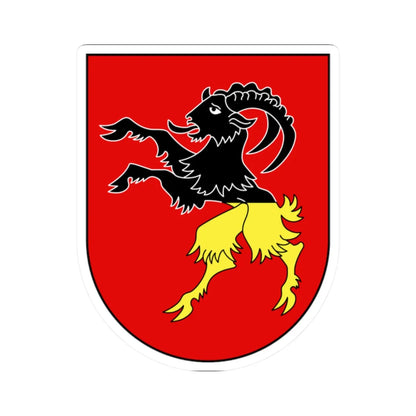 CHE Stans NW COA (Switzerland) (Coat of Arms) STICKER Vinyl Kiss-Cut Decal 2 Inch White - The Sticker Space