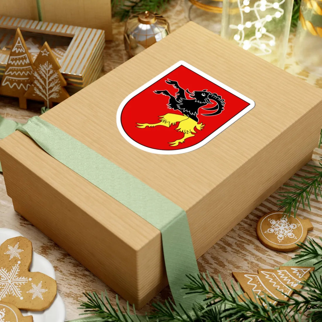 CHE Stans NW COA (Switzerland) (Coat of Arms) STICKER Vinyl Kiss-Cut Decal - The Sticker Space