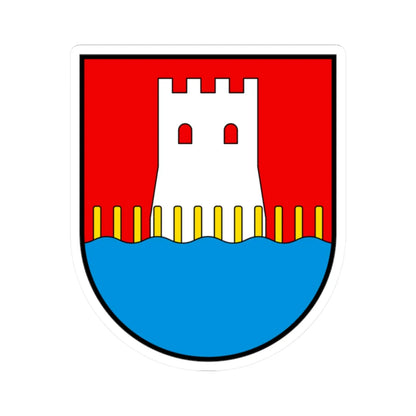 CHE Stansstad COA (Switzerland) (Coat of Arms) STICKER Vinyl Kiss-Cut Decal 2 Inch White - The Sticker Space