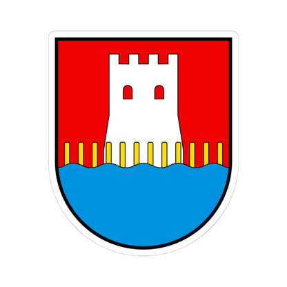 CHE Stansstad COA (Switzerland) (Coat of Arms) STICKER Vinyl Kiss-Cut Decal 4 Inch White - The Sticker Space