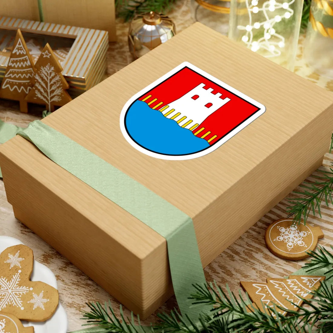 CHE Stansstad COA (Switzerland) (Coat of Arms) STICKER Vinyl Kiss-Cut Decal - The Sticker Space