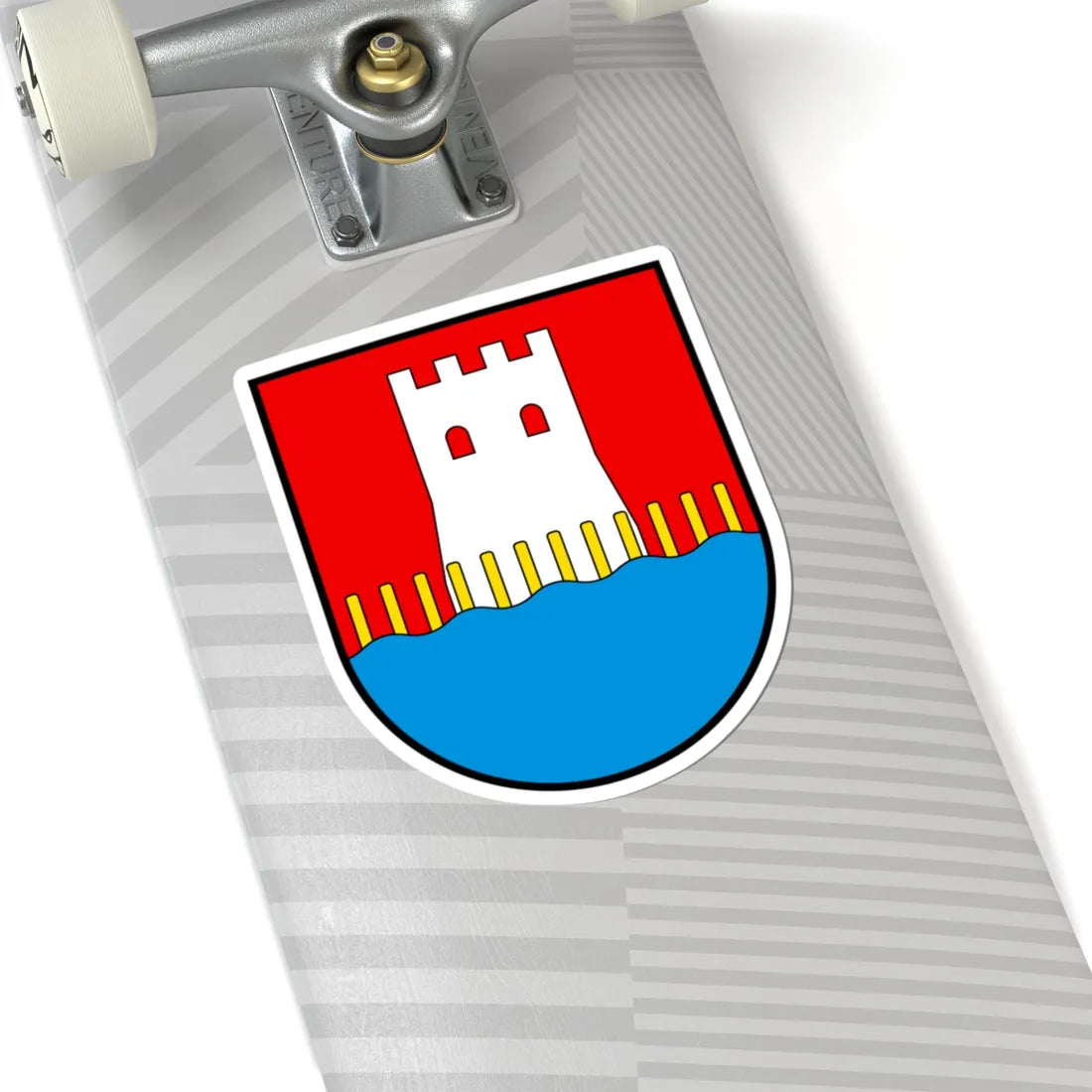 CHE Stansstad COA (Switzerland) (Coat of Arms) STICKER Vinyl Kiss-Cut Decal - The Sticker Space