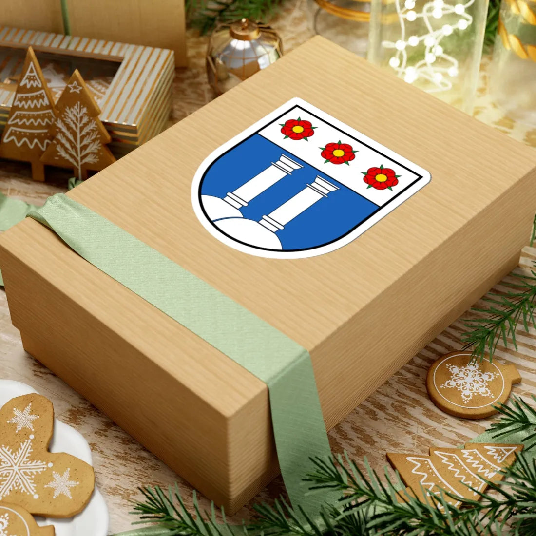 CHE Sévaz COA (Switzerland) (Coat of Arms) STICKER Vinyl Kiss-Cut Decal - The Sticker Space