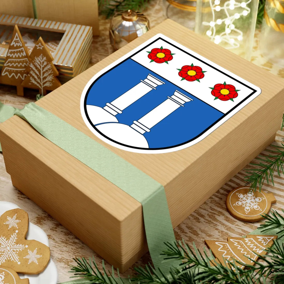 CHE Sévaz COA (Switzerland) (Coat of Arms) STICKER Vinyl Kiss-Cut Decal - The Sticker Space