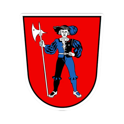 CHE Tafers COA (Switzerland) (Coat of Arms) STICKER Vinyl Kiss-Cut Decal 2 Inch White - The Sticker Space