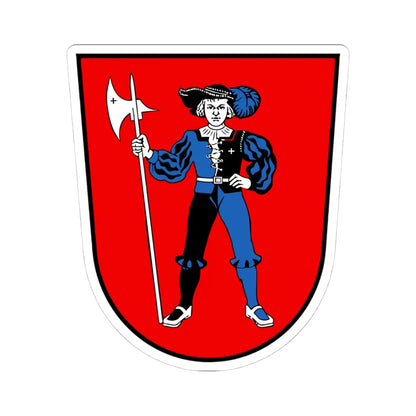 CHE Tafers COA (Switzerland) (Coat of Arms) STICKER Vinyl Kiss-Cut Decal 4 Inch White - The Sticker Space