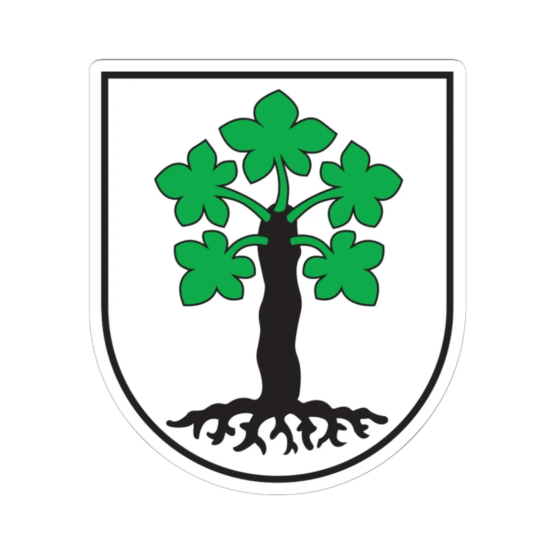 CHE Trun COA (Switzerland) (Coat of Arms) STICKER Vinyl Kiss-Cut Decal 6 Inch White - The Sticker Space